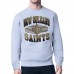 New Orleans Saints Starter Heather Gray Team Grit Graphic Fleece Pullover Sweatshirt
