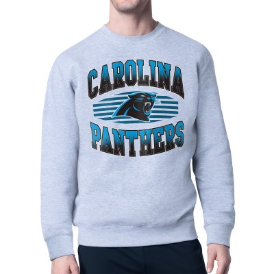 Кофта Carolina Panthers Starter Heather Gray Team Grit Graphic Fleece