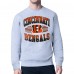 Cincinnati Bengals Starter Heather Gray Team Grit Graphic Fleece Pullover Sweatshirt