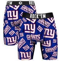 New York Giants Rock Em Socks Logo Boxer Briefs