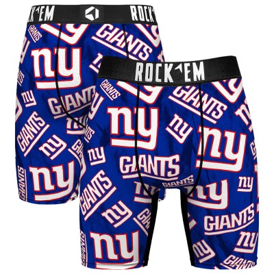 New York Giants Rock Em Socks Logo Boxer Briefs