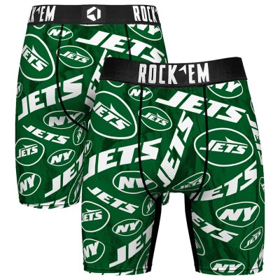 New York Jets Rock Em Socks Logo Boxer Briefs