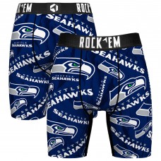 Seattle Seahawks Rock Em Socks Logo Boxer Briefs Seattle Seahawks Rock Em Socks Logo Boxer Briefs