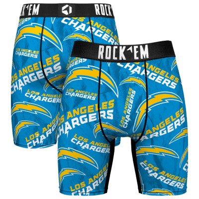 Los Angeles Chargers Rock Em Socks Logo Boxer Briefs