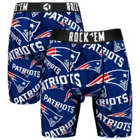 New England Patriots Rock Em Socks Logo Boxer Briefs