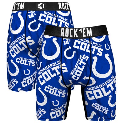 Indianapolis Colts Rock Em Socks Logo Boxer Briefs