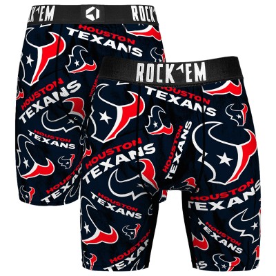 Houston Texans Rock Em Socks Logo Boxer Briefs