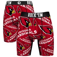 Arizona Cardinals Rock Em Socks Logo Boxer Briefs
