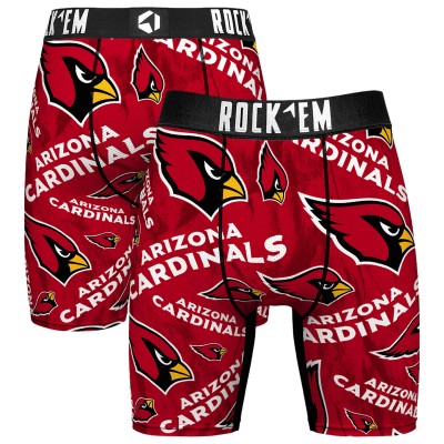 Arizona Cardinals Rock Em Socks Logo Boxer Briefs