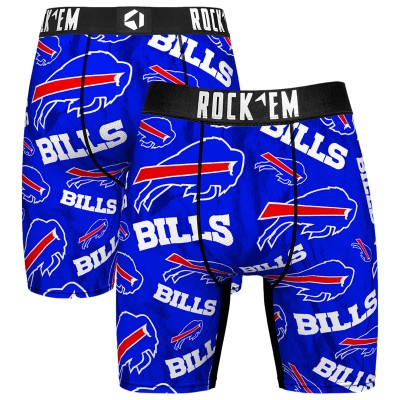 Buffalo Bills Rock Em Socks Logo Boxer Briefs