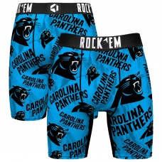 Carolina Panthers Rock Em Socks Logo Boxer Briefs