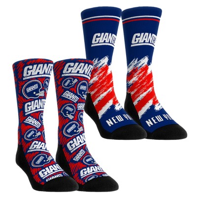 Unisex New York Giants Rock Em Socks Throwback Two-Pack Crew Socks Set