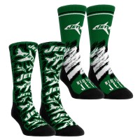 Unisex New York Jets Rock Em Socks Throwback Two-Pack Crew Socks Set