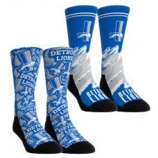 Unisex Detroit Lions Rock Em Socks Throwback Two-Pack Crew Socks Set