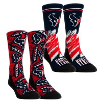 Unisex Houston Texans Rock Em Socks Throwback Two-Pack Crew Socks Set