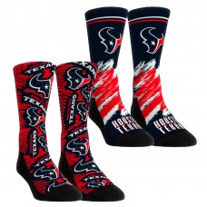 Unisex Houston Texans Rock Em Socks Throwback Two-Pack Crew Socks Set