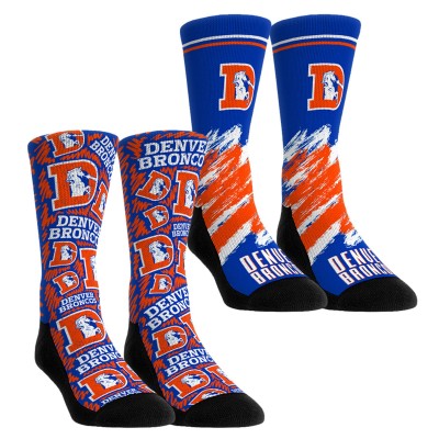 Подростковая Denver Broncos Rock Em Socks Throwback Two-Pack Crew Socks Set