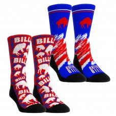 Подростковая Buffalo Bills Rock Em Socks Throwback Two-Pack Crew Socks Set Подростковая Buffalo Bills Rock Em Socks Throwback Two-Pack Crew Socks Set