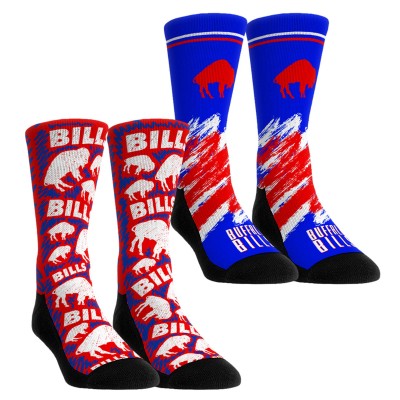 Подростковая Buffalo Bills Rock Em Socks Throwback Two-Pack Crew Socks Set