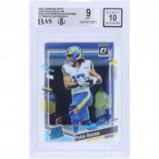 Puka Nacua Los Angeles Rams Autographed 2023 Panini Donruss Optic #238 Beckett Fanatics Witnessed Authenticated 9/10 Rookie Card Puka Nacua Los Angeles Rams Autographed 2023 Panini Donruss Optic #238 Beckett Fanatics Witnessed Authenticated 9/10 Rookie Card