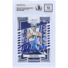 Puka Nacua Los Angeles Rams Autographed 2023 Panini Absolute #189 Beckett Fanatics Witnessed Authenticated 10 Rookie Card Puka Nacua Los Angeles Rams Autographed 2023 Panini Absolute #189 Beckett Fanatics Witnessed Authenticated 10 Rookie Card