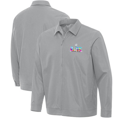 Antigua Gray Super Bowl LX Pivot Full-Zip Jacket