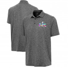 Antigua Heather Black Super Bowl LX Par 3 Polo Antigua Heather Black Super Bowl LX Par 3 Polo