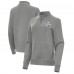 Женская Antigua Heather Black Super Bowl LX Crush Quarter-Zip Top
