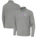 Antigua Heather Black Super Bowl LX Subtle Quarter-Zip Top Antigua Heather Black Super Bowl LX Subtle Quarter-Zip Top