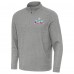 Antigua Heather Black Super Bowl LX Subtle Quarter-Zip Top