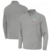 Antigua Heather Gray Super Bowl LX Subtle Quarter-Zip Top
