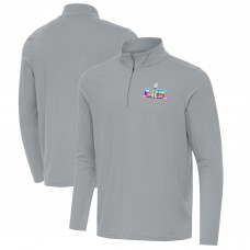 Antigua Gray Super Bowl LX Intent Quarter-Zip Top Antigua Gray Super Bowl LX Intent Quarter-Zip Top