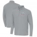 Antigua Gray Super Bowl LX Intent Quarter-Zip Top