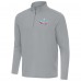 Antigua Gray Super Bowl LX Intent Quarter-Zip Top