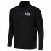 Antigua Black Super Bowl LX Intent Quarter-Zip Top