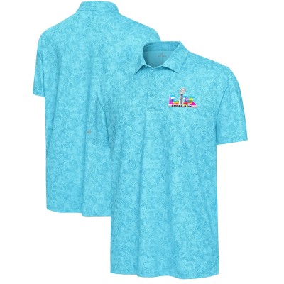 Antigua Blue Super Bowl LX Lush Button-Up Shirt