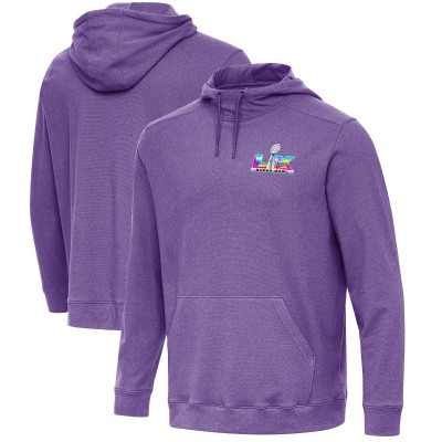 Antigua Heather Purple Super Bowl LX Cloud Pullover Hoodie
