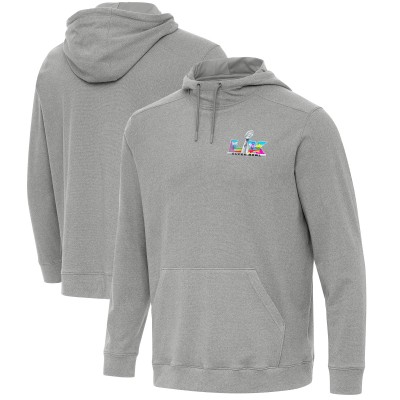 Antigua Heather Gray Super Bowl LX Cloud Pullover Hoodie