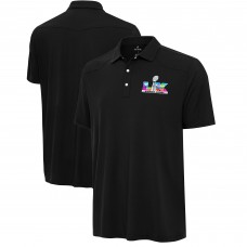 Antigua Black Super Bowl LX Western Performance Polo Antigua Black Super Bowl LX Western Performance Polo