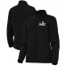 Женская Antigua Black Super Bowl LX Links Full-Zip Golf Jacket Женская Antigua Black Super Bowl LX Links Full-Zip Golf Jacket