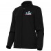 Женская Antigua Black Super Bowl LX Links Full-Zip Golf Jacket