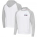 Antigua Heather Gray/White Super Bowl LX Urgent Pullover Hoodie