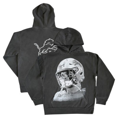 Толстовка Unisex Aidan Hutchinson Charcoal House of Hutch x Detroit Lions Game Face