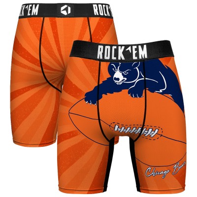 Chicago Bears Rock Em Socks Throwback Swirl Boxer Briefs