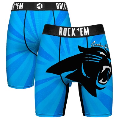 Carolina Panthers Rock Em Socks Throwback Swirl Boxer Briefs