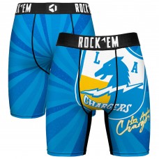 Los Angeles Chargers Rock Em Socks Throwback Swirl Boxer Briefs Los Angeles Chargers Rock Em Socks Throwback Swirl Boxer Briefs