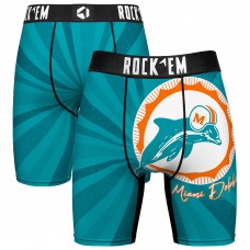 Miami Dolphins Rock Em Socks Throwback Swirl Boxer Briefs Miami Dolphins Rock Em Socks Throwback Swirl Boxer Briefs