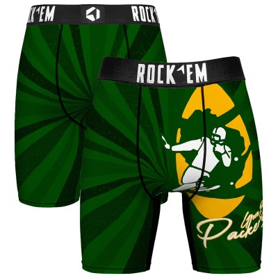 Green Bay Packers Rock Em Socks Throwback Swirl Boxer Briefs
