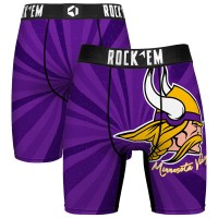 Minnesota Vikings Rock Em Socks Throwback Swirl Boxer Briefs