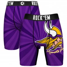 Minnesota Vikings Rock Em Socks Throwback Swirl Boxer Briefs
